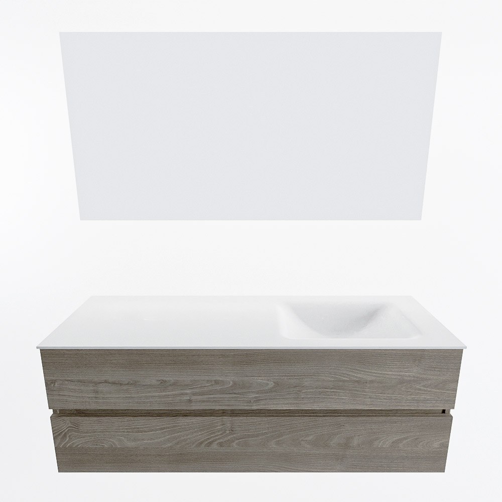 MONDIAZ VICA 140cm mueble de baño Light Brown Grey 2 cajones. Lavabo CLOUD Derecho 1 orificio color Talc con espejo LED. 5 MONDIAZ VICA 140cm mueble de baño Light Brown Grey 2 cajones. Lavabo CLOUD Derecho 1 orificio color Talc con espejo LED. - Imagen 5