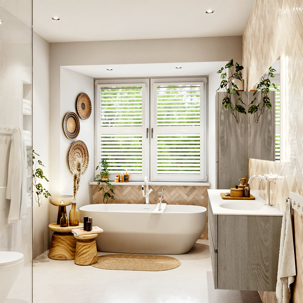 MONDIAZ VICA 160cm mueble de baño Light Brown Grey 4 cajones. Lavabo MOON Derecho 1 orificio color Talc con espejo LED. 3 MONDIAZ VICA 160cm mueble de baño Light Brown Grey 4 cajones. Lavabo MOON Derecho 1 orificio color Talc con espejo LED. - Imagen 3