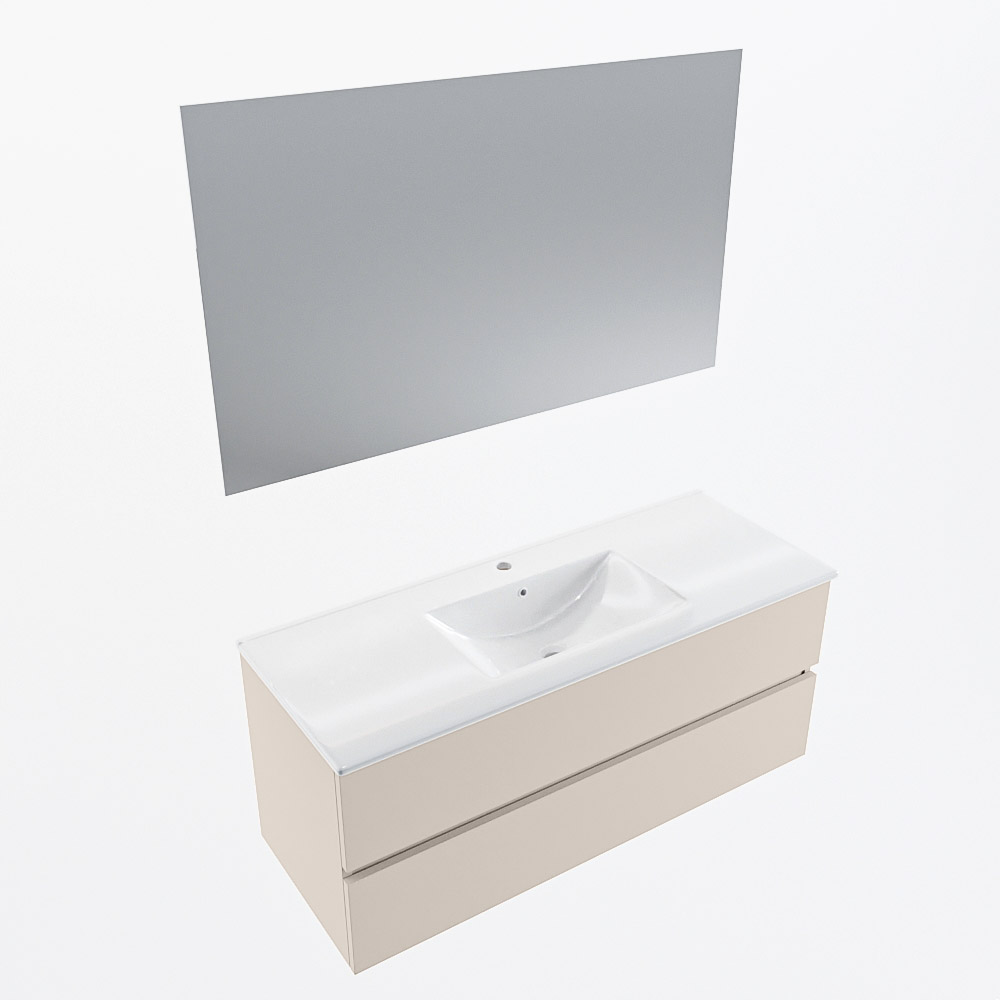 MONDIAZ VICA 120cm mueble de baño Linen 2 cajones. Lavabo DENIA Centro 1 orificio color Blanco brillo con espejo LED. 6 MONDIAZ VICA 120cm mueble de baño Linen 2 cajones. Lavabo DENIA Centro 1 orificio color Blanco brillo con espejo LED. - Imagen 6