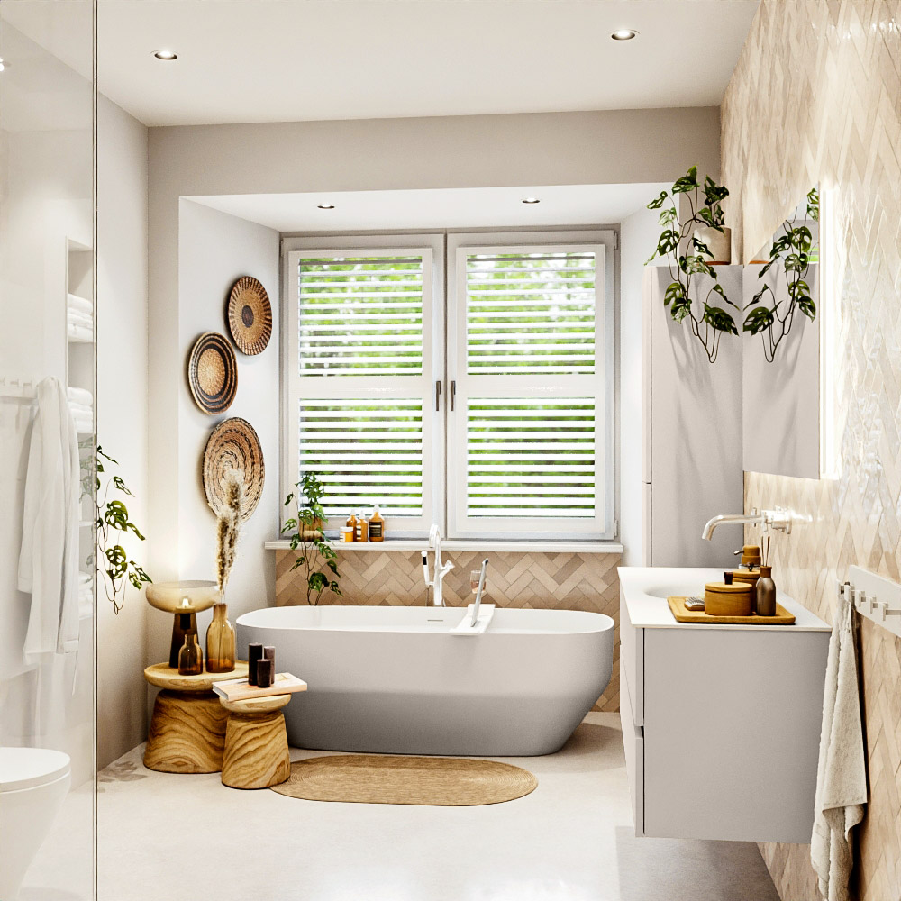 MONDIAZ VICA 130cm mueble de baño Linen 2 cajones. Lavabo MOON Centro sin orificio color Talc con espejo LED. 3 MONDIAZ VICA 130cm mueble de baño Linen 2 cajones. Lavabo MOON Centro sin orificio color Talc con espejo LED. - Imagen 3