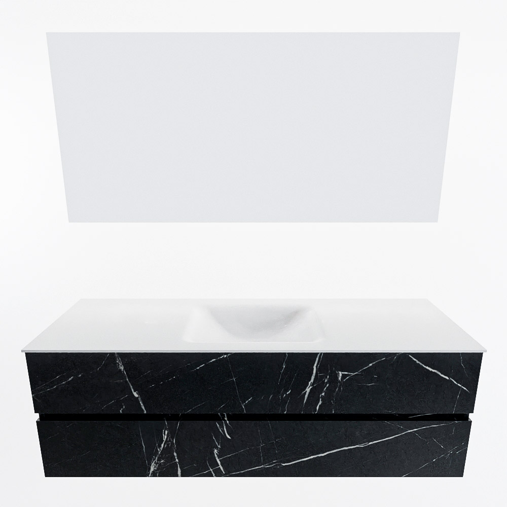 MONDIAZ VICA 150cm mueble de baño Marquina 2 cajones. Lavabo CLOUD Centro sin orificio color Talc con espejo LED. 5 MONDIAZ VICA 150cm mueble de baño Marquina 2 cajones. Lavabo CLOUD Centro sin orificio color Talc con espejo LED. - Imagen 5