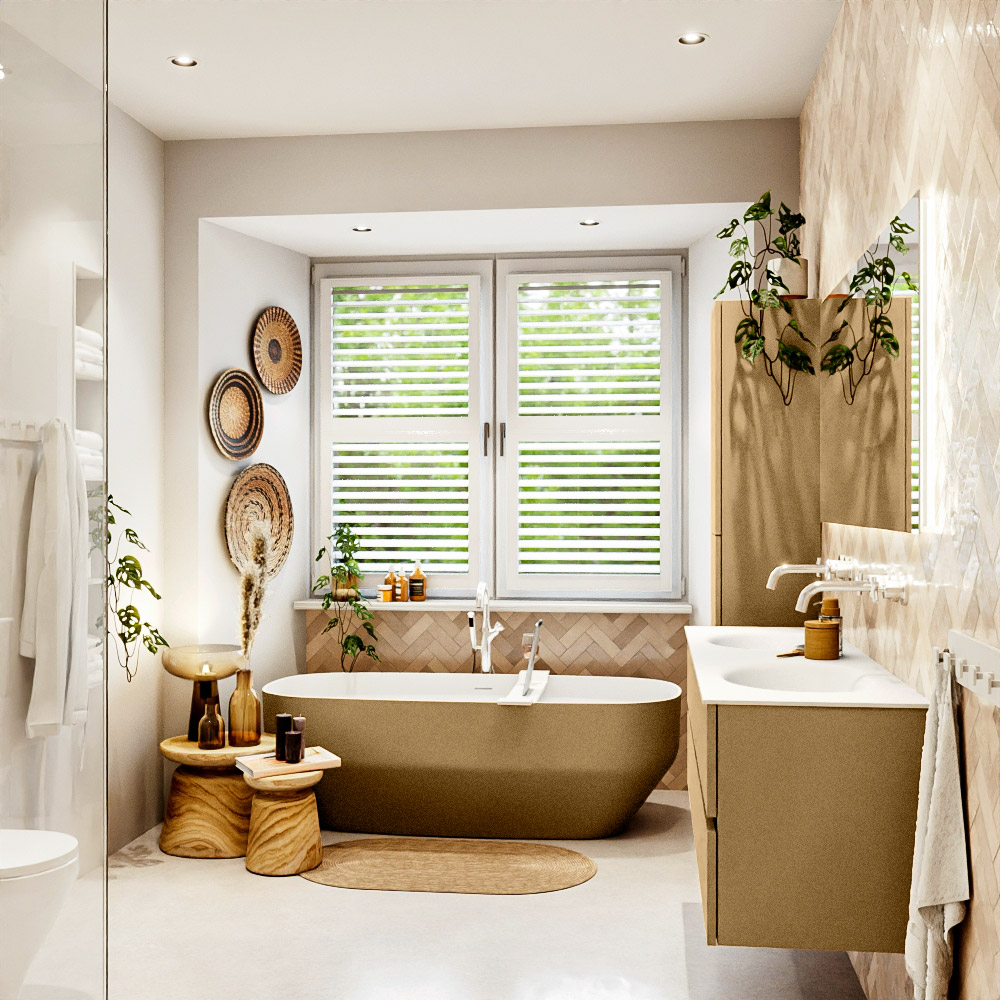 MONDIAZ VICA 150cm mueble de baño Oro 4 cajones. Lavabo MOON Doble sin orificio color Talc con espejo LED. 3 MONDIAZ VICA 150cm mueble de baño Oro 4 cajones. Lavabo MOON Doble sin orificio color Talc con espejo LED. - Imagen 3