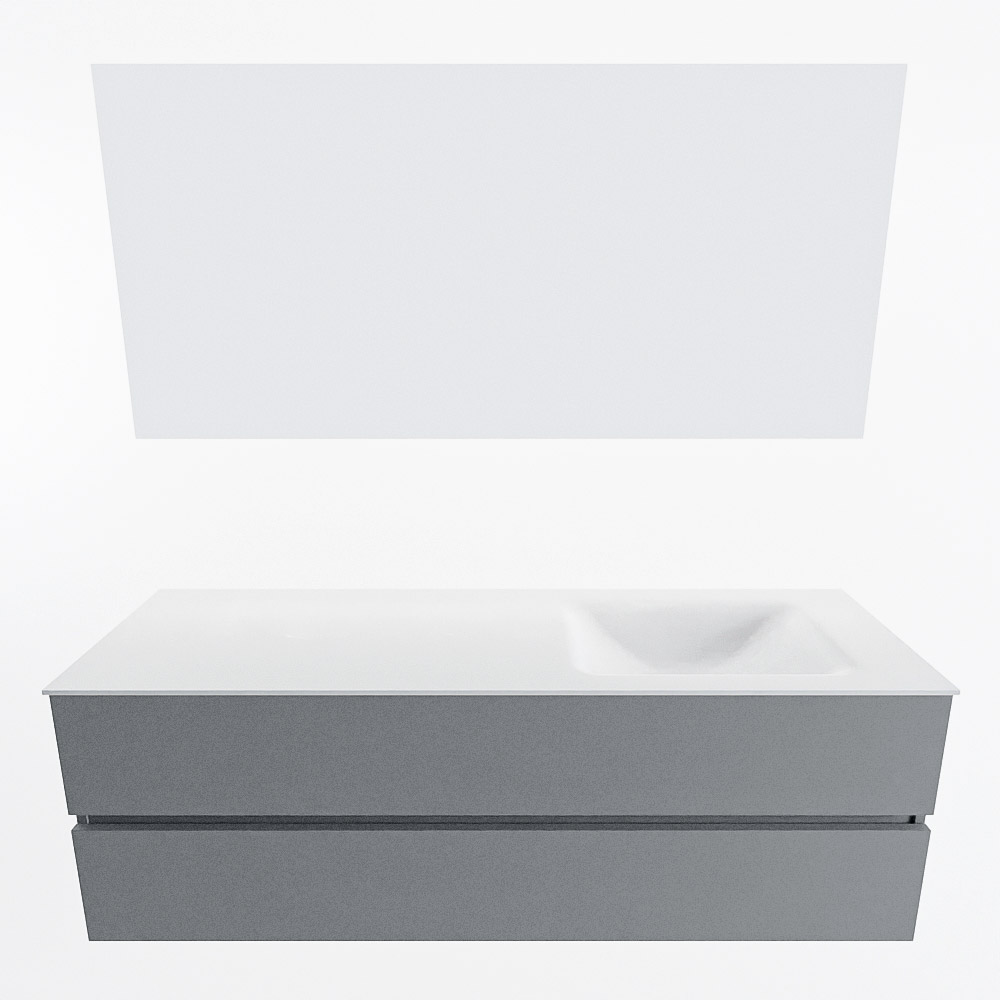 MONDIAZ VICA 150cm mueble de baño Plata 2 cajones. Lavabo CLOUD Derecho sin orificio color Talc con espejo LED. 5 MONDIAZ VICA 150cm mueble de baño Plata 2 cajones. Lavabo CLOUD Derecho sin orificio color Talc con espejo LED. - Imagen 5