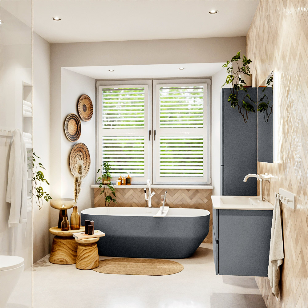 MONDIAZ VICA 80cm mueble de baño Plata 2 cajones. Lavabo DENIA Centro 1 orificio, color Blanco brillo. 3 MONDIAZ VICA 80cm mueble de baño Plata 2 cajones. Lavabo DENIA Centro 1 orificio, color Blanco brillo. - Imagen 3