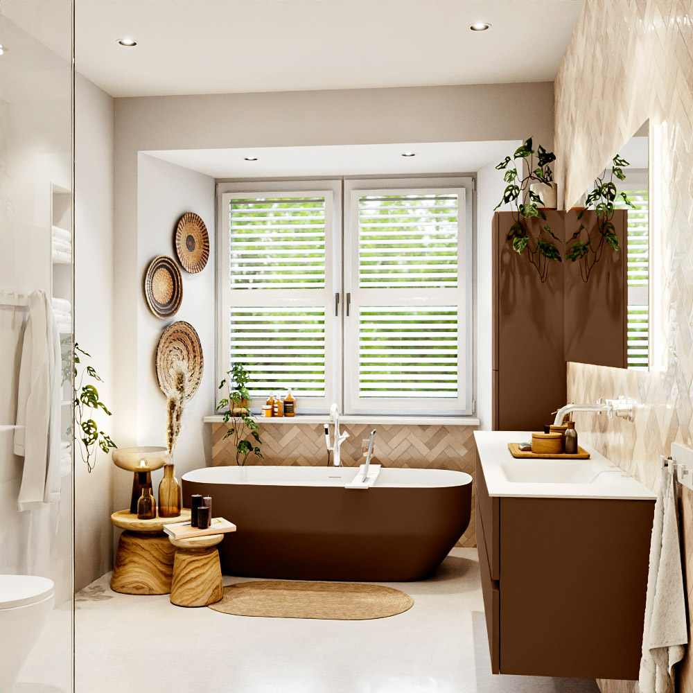 MONDIAZ VICA 180cm mueble de baño Rust 4 cajones. Lavabo CLOUD Derecho sin orificio color Talc con espejo LED. 3 MONDIAZ VICA 180cm mueble de baño Rust 4 cajones. Lavabo CLOUD Derecho sin orificio color Talc con espejo LED. - Imagen 3