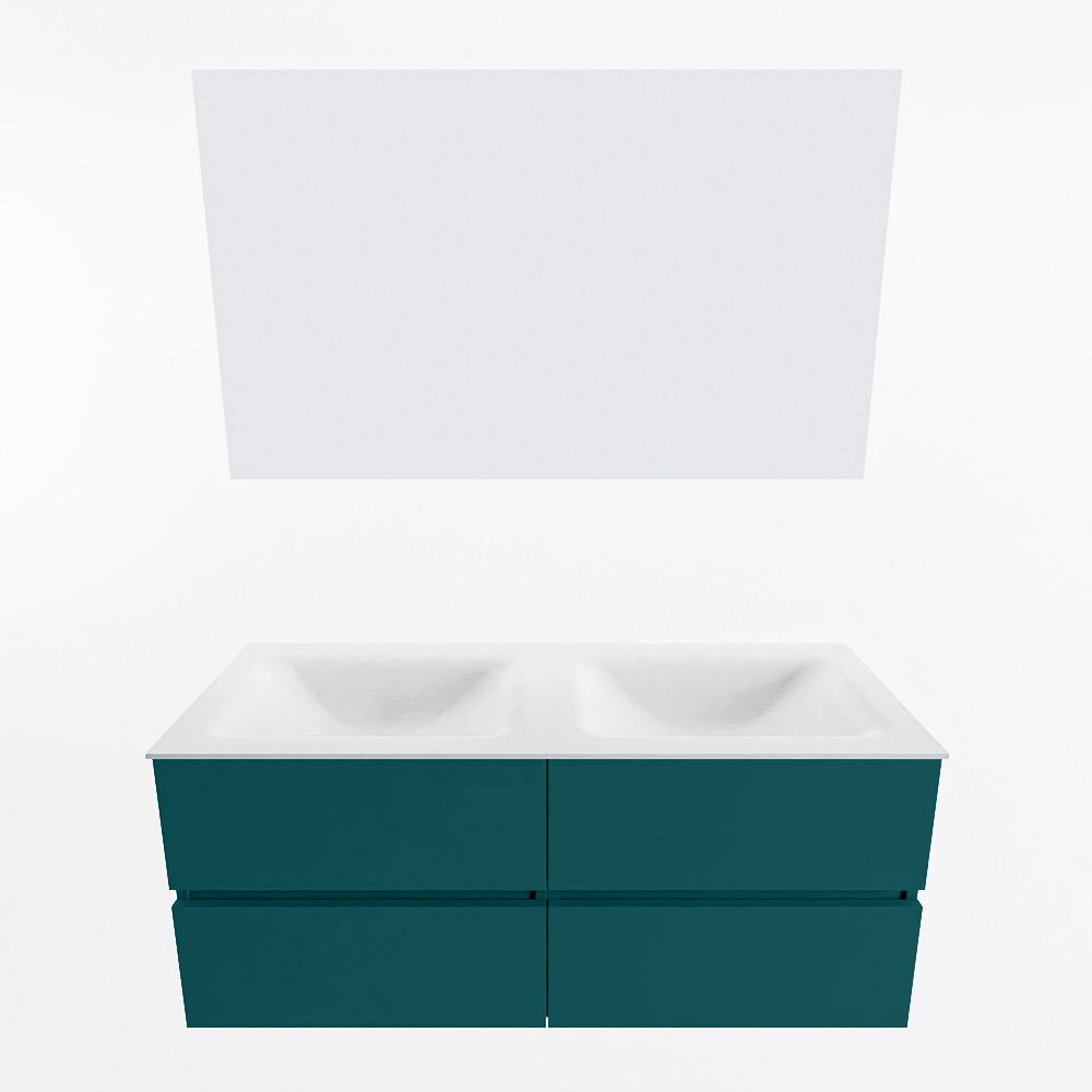 MONDIAZ VICA 120cm mueble de baño Smag 4 cajones. Lavabo CLOUD Doble sin orificio color Talc con espejo LED. 5 MONDIAZ VICA 120cm mueble de baño Smag 4 cajones. Lavabo CLOUD Doble sin orificio color Talc con espejo LED. - Imagen 5