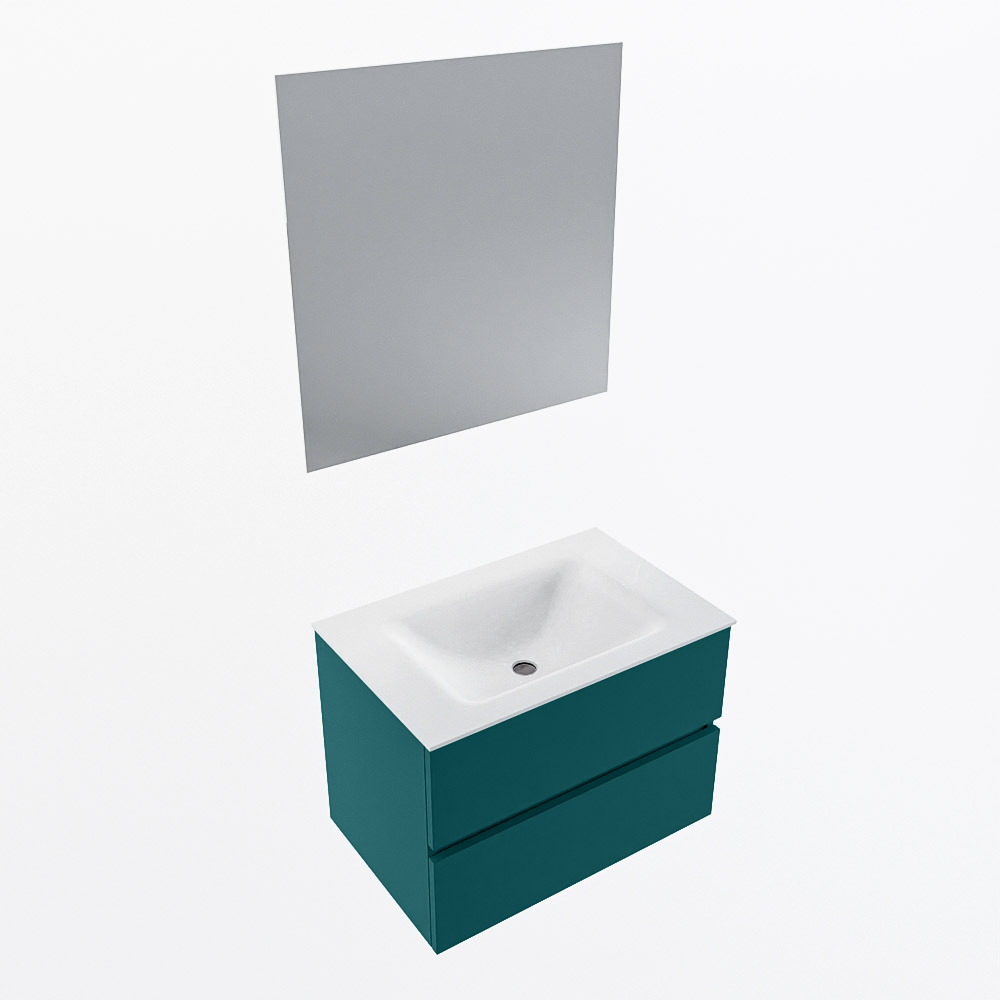 MONDIAZ VICA 70cm mueble de baño Smag 2 cajones. Lavabo CLOUD Centro sin orificio color Talc con espejo LED. 6 MONDIAZ VICA 70cm mueble de baño Smag 2 cajones. Lavabo CLOUD Centro sin orificio color Talc con espejo LED. - Imagen 6