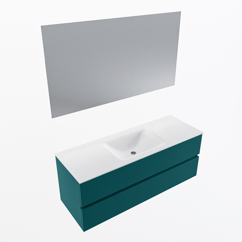 MONDIAZ VICA 130cm mueble de baño Smag 2 cajones. Lavabo CLOUD Centro sin orificio color Talc con espejo LED. 5 MONDIAZ VICA 130cm mueble de baño Smag 2 cajones. Lavabo CLOUD Centro sin orificio color Talc con espejo LED. - Imagen 6
