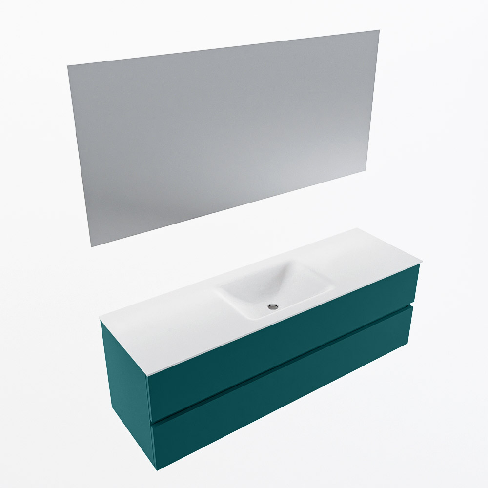 MONDIAZ VICA 150cm mueble de baño Smag 2 cajones. Lavabo CLOUD Centro 1 orificio color Talc con espejo LED. 6 MONDIAZ VICA 150cm mueble de baño Smag 2 cajones. Lavabo CLOUD Centro 1 orificio color Talc con espejo LED. - Imagen 6