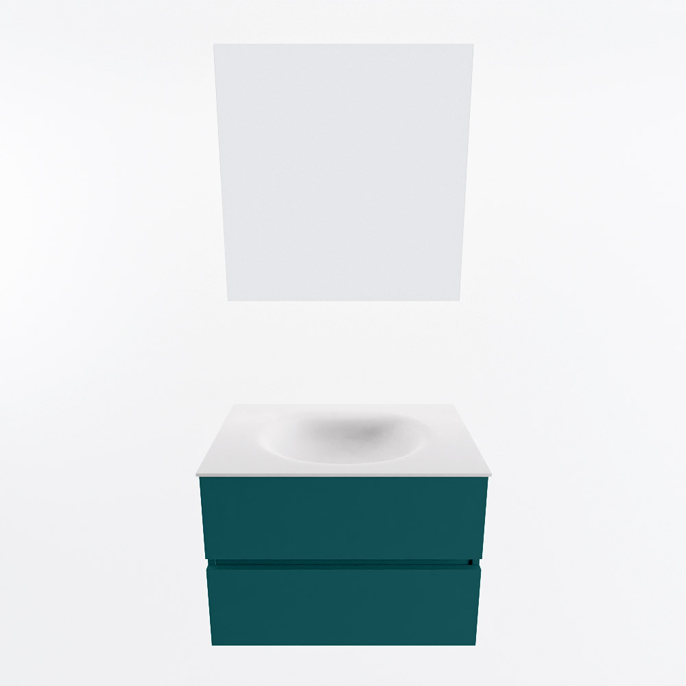 MONDIAZ VICA 70cm mueble de baño Smag 2 cajones. Lavabo MOON Centro sin orificio color Talc con espejo LED. 5 MONDIAZ VICA 70cm mueble de baño Smag 2 cajones. Lavabo MOON Centro sin orificio color Talc con espejo LED. - Imagen 5