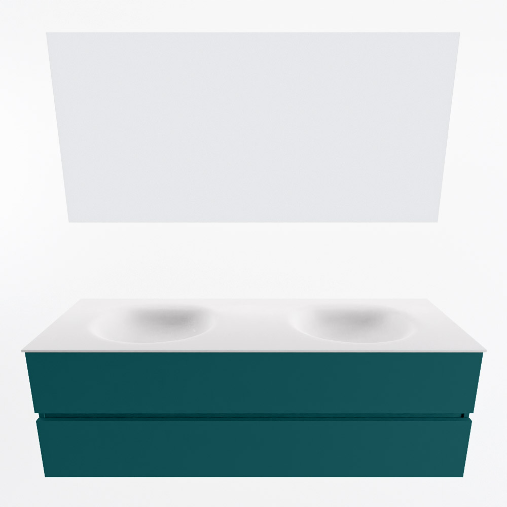 MONDIAZ VICA 150cm mueble de baño Smag 2 cajones. Lavabo MOON Doble sin orificio color Talc con espejo LED. 5 MONDIAZ VICA 150cm mueble de baño Smag 2 cajones. Lavabo MOON Doble sin orificio color Talc con espejo LED. - Imagen 5