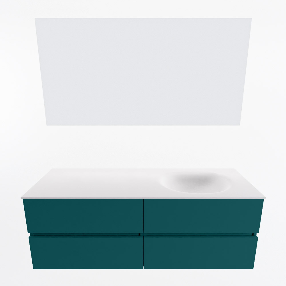 MONDIAZ VICA 140cm mueble de baño Smag 4 cajones. Lavabo MOON Derecho sin orificio color Talc con espejo LED. 5 MONDIAZ VICA 140cm mueble de baño Smag 4 cajones. Lavabo MOON Derecho sin orificio color Talc con espejo LED. - Imagen 5