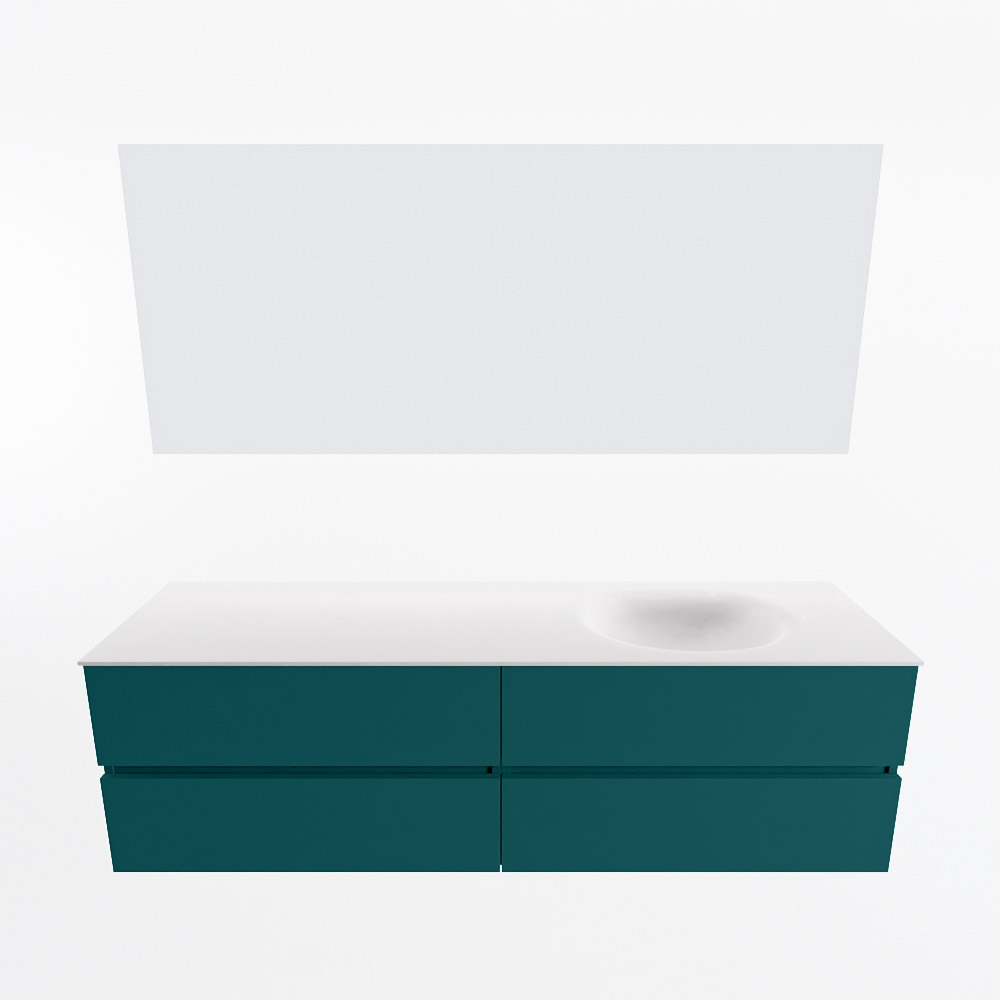 MONDIAZ VICA 170cm mueble de baño Smag 4 cajones. Lavabo MOON Derecho 1 orificio color Talc con espejo LED. 5 MONDIAZ VICA 170cm mueble de baño Smag 4 cajones. Lavabo MOON Derecho 1 orificio color Talc con espejo LED. - Imagen 5