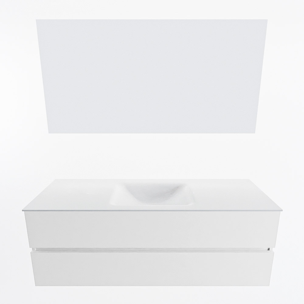 MONDIAZ VICA 140cm mueble de baño Talc 2 cajones. Lavabo CLOUD Centro sin orificio color Talc con espejo LED. 4 MONDIAZ VICA 140cm mueble de baño Talc 2 cajones. Lavabo CLOUD Centro sin orificio color Talc con espejo LED. - Imagen 5