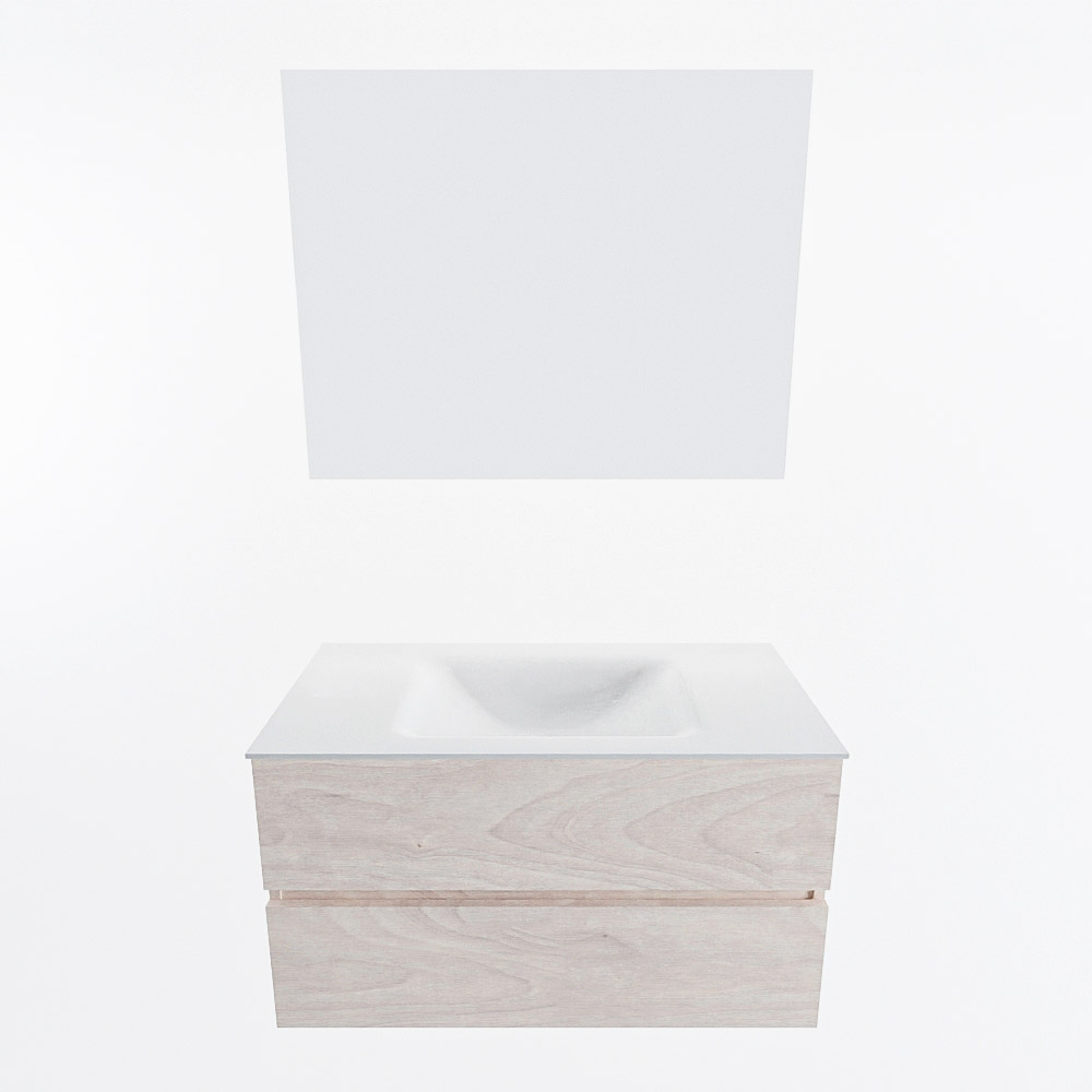 MONDIAZ VICA 90cm mueble de baño Underlayment 2 cajones. Lavabo CLOUD Centro 1 orificio color Talc con espejo LED. 5 MONDIAZ VICA 90cm mueble de baño Underlayment 2 cajones. Lavabo CLOUD Centro 1 orificio color Talc con espejo LED. - Imagen 5