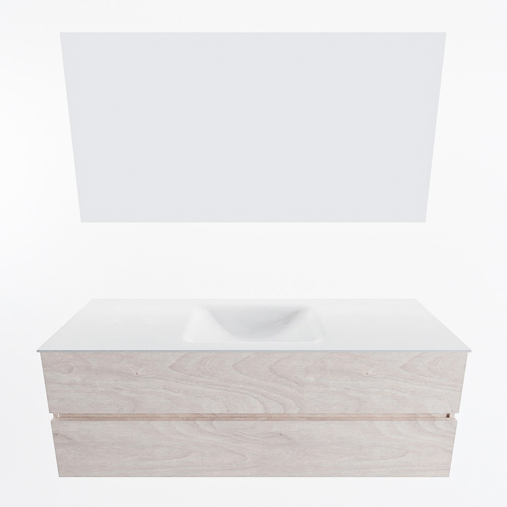 MONDIAZ VICA 140cm mueble de baño Underlayment 2 cajones. Lavabo CLOUD Centro 1 orificio color Talc con espejo LED. 4 MONDIAZ VICA 140cm mueble de baño Underlayment 2 cajones. Lavabo CLOUD Centro 1 orificio color Talc con espejo LED. - Imagen 5