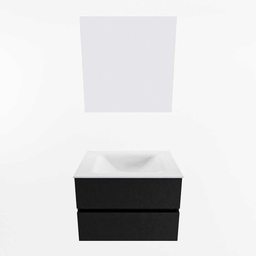 MONDIAZ VICA 70cm mueble de baño Urban 2 cajones. Lavabo CLOUD Centro 1 orificio color Talc con espejo LED. 5 MONDIAZ VICA 70cm mueble de baño Urban 2 cajones. Lavabo CLOUD Centro 1 orificio color Talc con espejo LED. - Imagen 5