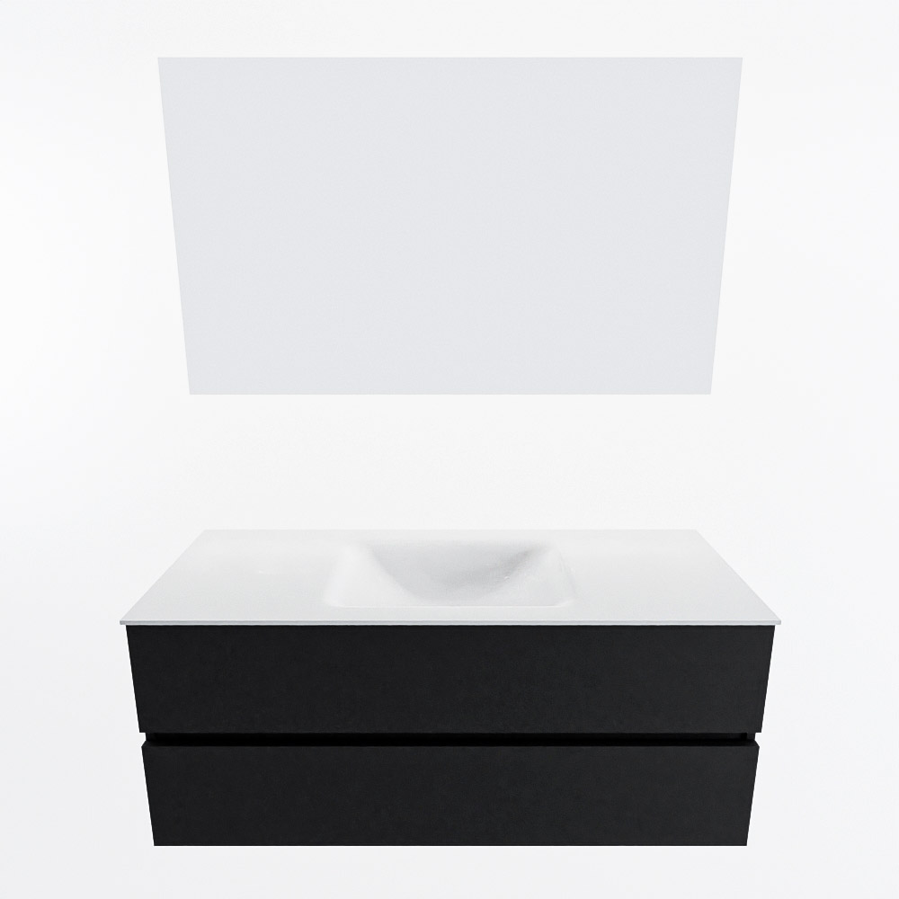 MONDIAZ VICA 120cm mueble de baño Urban 2 cajones. Lavabo CLOUD Centro 1 orificio color Talc con espejo LED. 5 MONDIAZ VICA 120cm mueble de baño Urban 2 cajones. Lavabo CLOUD Centro 1 orificio color Talc con espejo LED. - Imagen 5