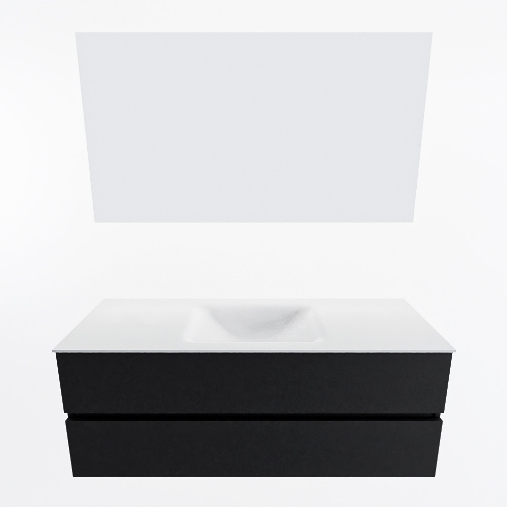MONDIAZ VICA 130cm mueble de baño Urban 2 cajones. Lavabo CLOUD Centro 1 orificio color Talc con espejo LED. 4 MONDIAZ VICA 130cm mueble de baño Urban 2 cajones. Lavabo CLOUD Centro 1 orificio color Talc con espejo LED. - Imagen 5