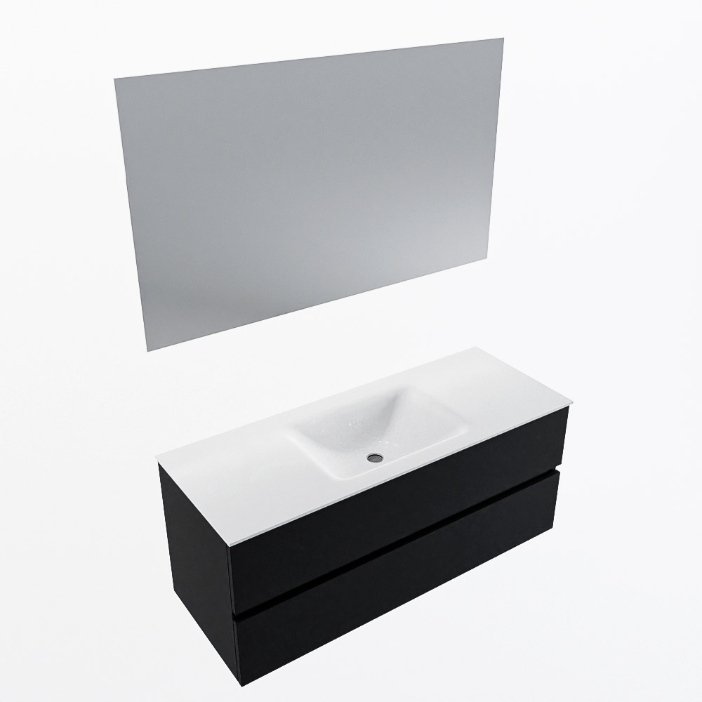 MONDIAZ VICA 120cm mueble de baño Urban 2 cajones. Lavabo CLOUD Centro 1 orificio color Talc con espejo LED. 6 MONDIAZ VICA 120cm mueble de baño Urban 2 cajones. Lavabo CLOUD Centro 1 orificio color Talc con espejo LED. - Imagen 6