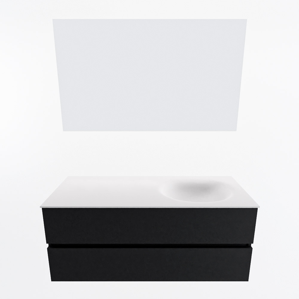MONDIAZ VICA 120cm mueble de baño Urban 2 cajones. Lavabo MOON Derecho 1 orificio color Talc con espejo LED. 5 MONDIAZ VICA 120cm mueble de baño Urban 2 cajones. Lavabo MOON Derecho 1 orificio color Talc con espejo LED. - Imagen 5