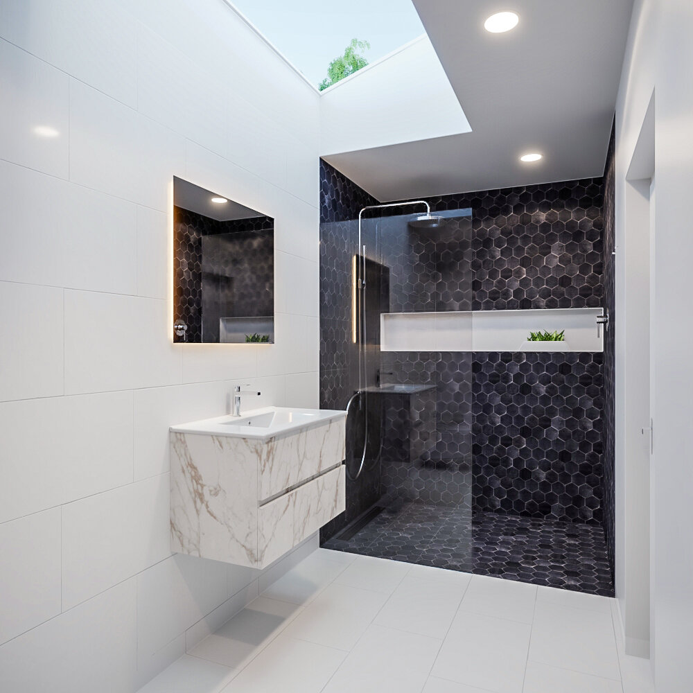 MONDIAZ VICA 80cm mueble de baño Carrara 2 cajones lavabo DENIA Centro 1 orificio con espejo LED. 2 MONDIAZ VICA 80cm mueble de baño Carrara 2 cajones lavabo DENIA Centro 1 orificio con espejo LED. - Imagen 2