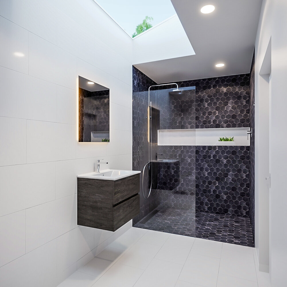 MONDIAZ VICA 60cm mueble de baño Dark Brown 2 cajones lavabo DENIA Centro 1 orificio con espejo LED. 2 MONDIAZ VICA 60cm mueble de baño Dark Brown 2 cajones lavabo DENIA Centro 1 orificio con espejo LED. - Imagen 2
