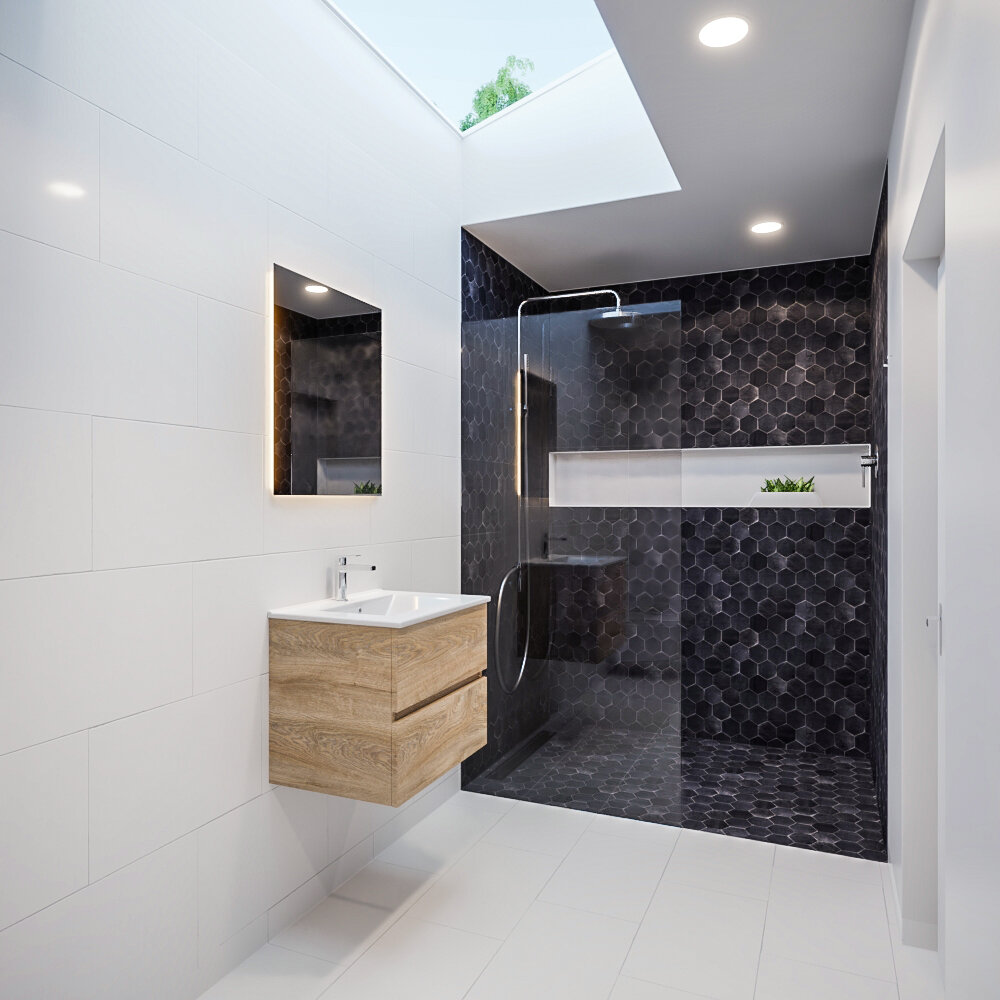 MONDIAZ VICA 60cm mueble de baño Washed Oak 2 cajones lavabo DENIA Centro 1 orificio con espejo LED. 2 MONDIAZ VICA 60cm mueble de baño Washed Oak 2 cajones lavabo DENIA Centro 1 orificio con espejo LED. - Imagen 2
