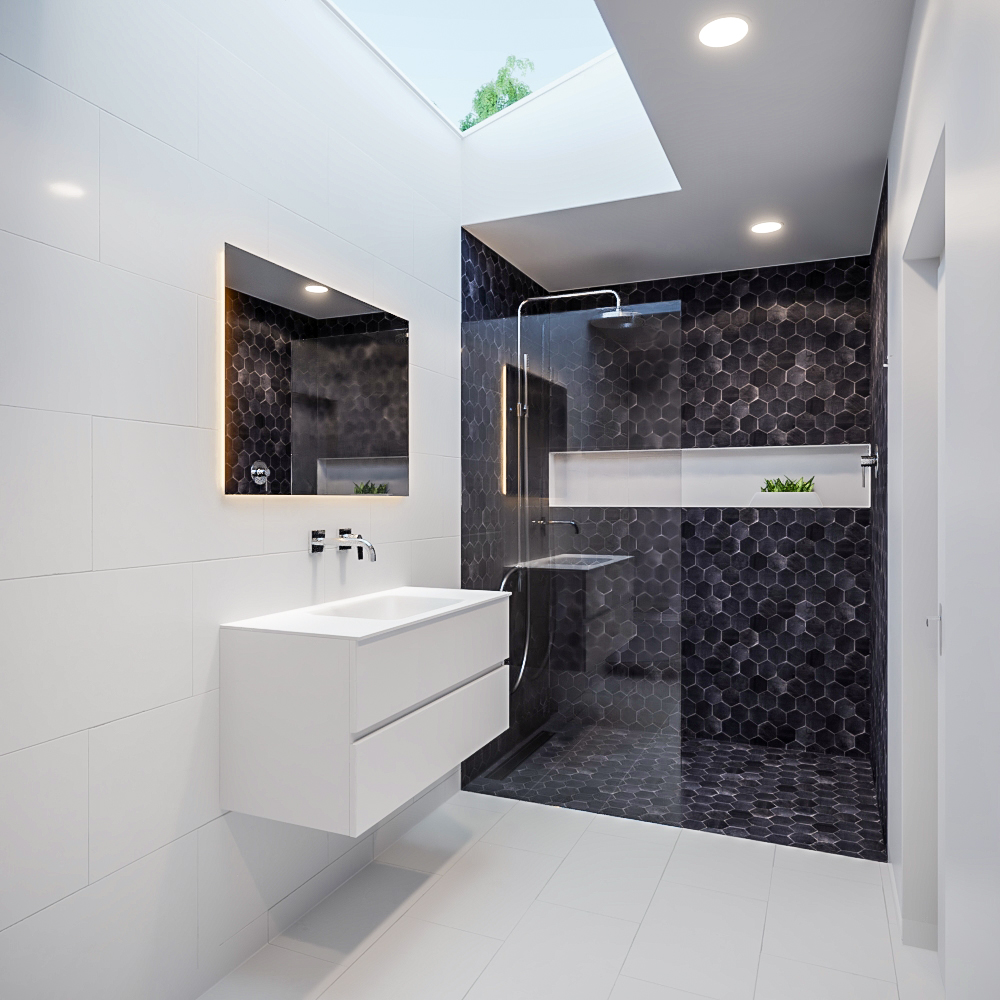MONDIAZ VICA 100cm mueble de baño Talc 2 cajones lavabo CLOUD Centro sin orificio con espejo LED. 2 MONDIAZ VICA 100cm mueble de baño Talc 2 cajones lavabo CLOUD Centro sin orificio con espejo LED. - Imagen 2