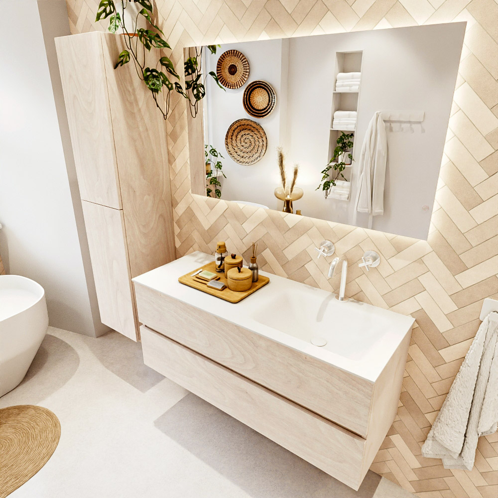 MONDIAZ VICA 120cm mueble de baño Underlayment 2 cajones. Lavabo CLOUD Derecho 1 orificio color Talc con espejo LED. 1 MONDIAZ VICA 120cm mueble de baño Underlayment 2 cajones. Lavabo CLOUD Derecho 1 orificio color Talc con espejo LED.
