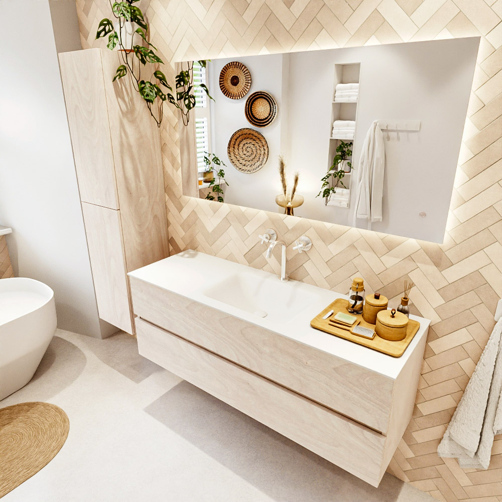 MONDIAZ VICA 140cm mueble de baño Underlayment 2 cajones. Lavabo CLOUD Centro 1 orificio color Talc con espejo LED. 1 MONDIAZ VICA 140cm mueble de baño Underlayment 2 cajones. Lavabo CLOUD Centro 1 orificio color Talc con espejo LED.