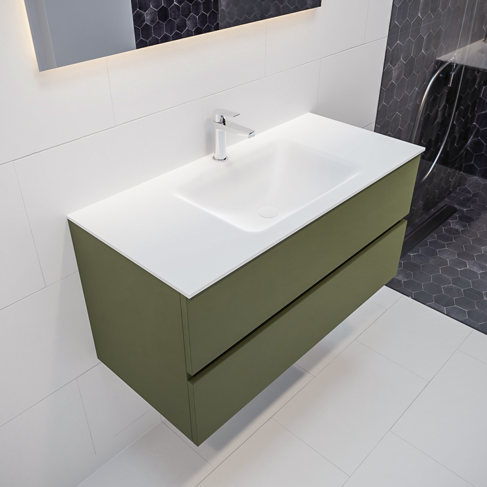 MONDIAZ VICA 100cm mueble de baño Army 2 cajones lavabo CLOUD Centro 1 orificio con espejo LED. 1 MONDIAZ VICA 100cm mueble de baño Army 2 cajones lavabo CLOUD Centro 1 orificio con espejo LED.