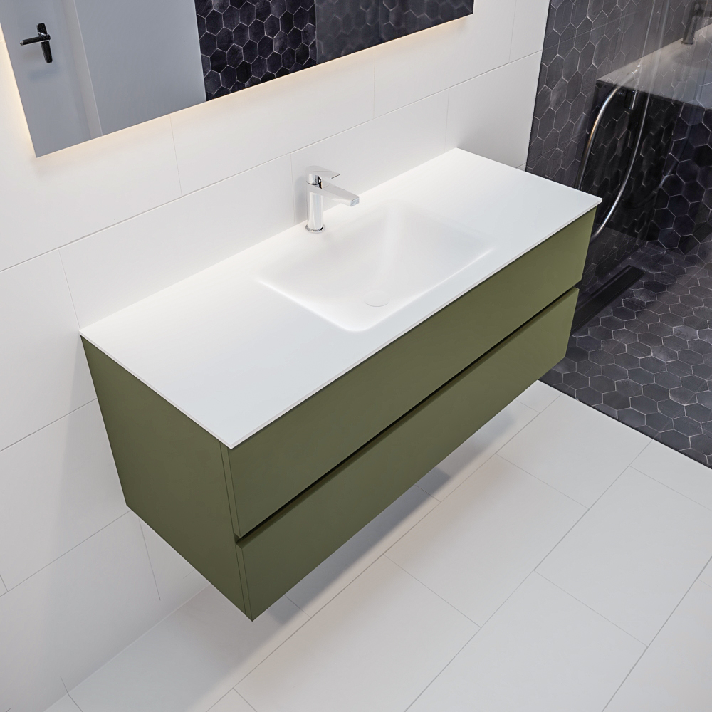 MONDIAZ VICA 120cm mueble de baño Army 2 cajones lavabo CLOUD Centro 1 orificio con espejo LED. 1 MONDIAZ VICA 120cm mueble de baño Army 2 cajones lavabo CLOUD Centro 1 orificio con espejo LED.