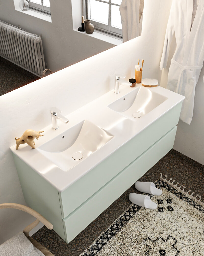MONDIAZ VICA 120cm mueble de baño Greey 2 cajones lavabo DENIA Doble 2 orificios con espejo LED. 1 MONDIAZ VICA 120cm mueble de baño Greey 2 cajones lavabo DENIA Doble 2 orificios con espejo LED.