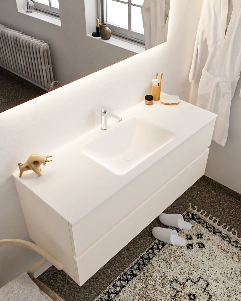 MONDIAZ VICA 120cm mueble de baño Linen 2 cajones lavabo CLOUD Centro 1 orificio con espejo LED. 1 MONDIAZ VICA 120cm mueble de baño Linen 2 cajones lavabo CLOUD Centro 1 orificio con espejo LED.