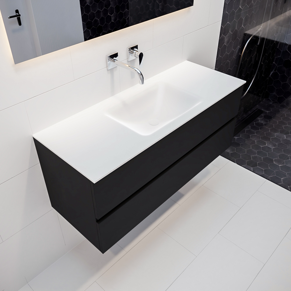 MONDIAZ VICA 120cm mueble de baño Urban 2 cajones lavabo CLOUD Centro sin orificio con espejo LED. 1 MONDIAZ VICA 120cm mueble de baño Urban 2 cajones lavabo CLOUD Centro sin orificio con espejo LED.