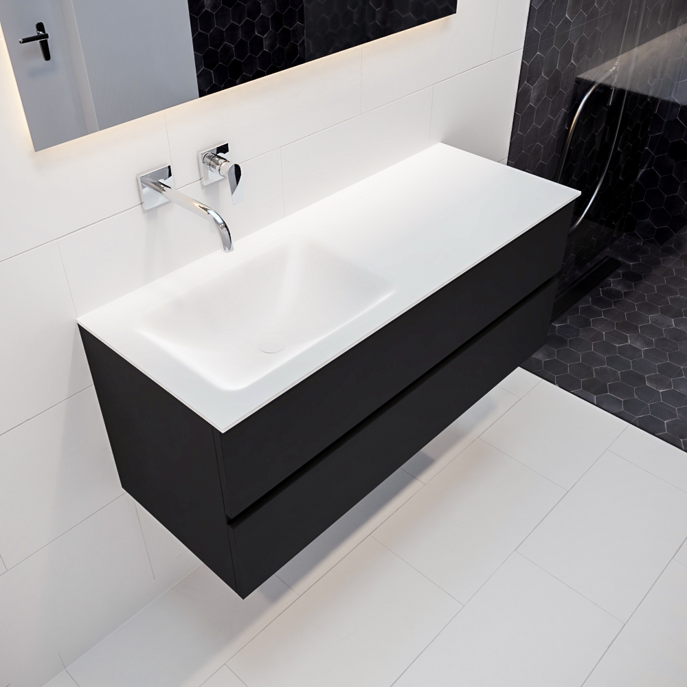 MONDIAZ VICA 120cm mueble de baño Urban 2 cajones lavabo CLOUD Izquierda sin orificio con espejo LED. 1 MONDIAZ VICA 120cm mueble de baño Urban 2 cajones lavabo CLOUD Izquierda sin orificio con espejo LED.
