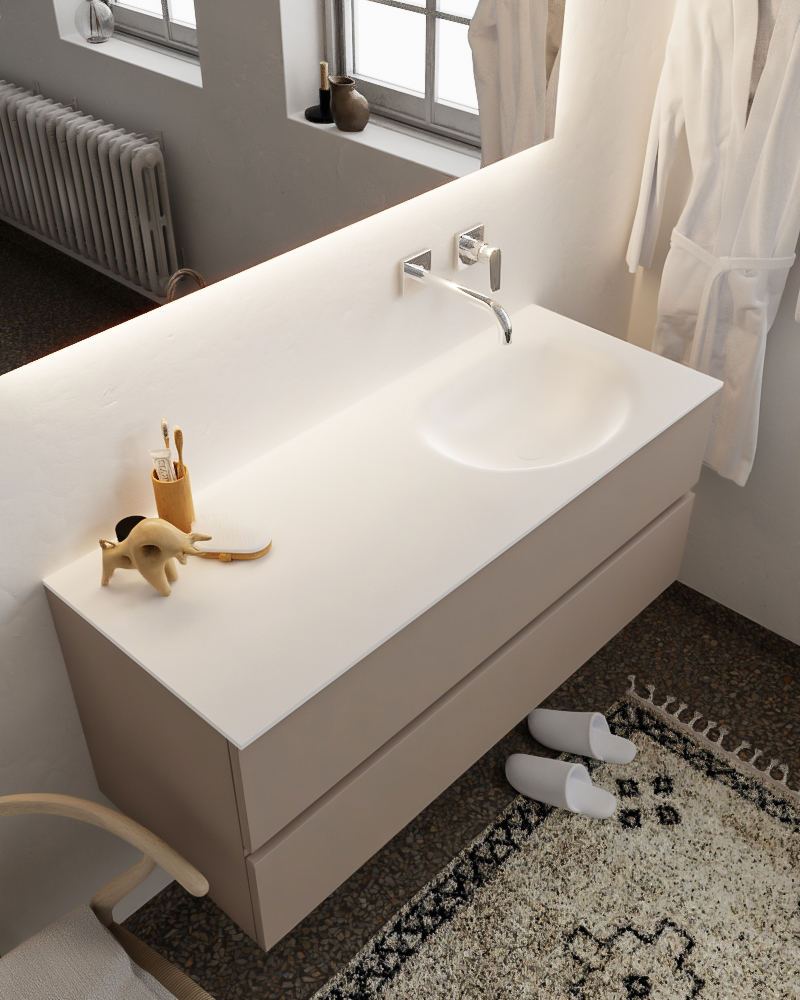 MONDIAZ VICA 120cm mueble de baño Smoke 2 cajones lavabo MOON Derecho sin orificio con espejo LED. 1 MONDIAZ VICA 120cm mueble de baño Smoke 2 cajones lavabo MOON Derecho sin orificio con espejo LED.