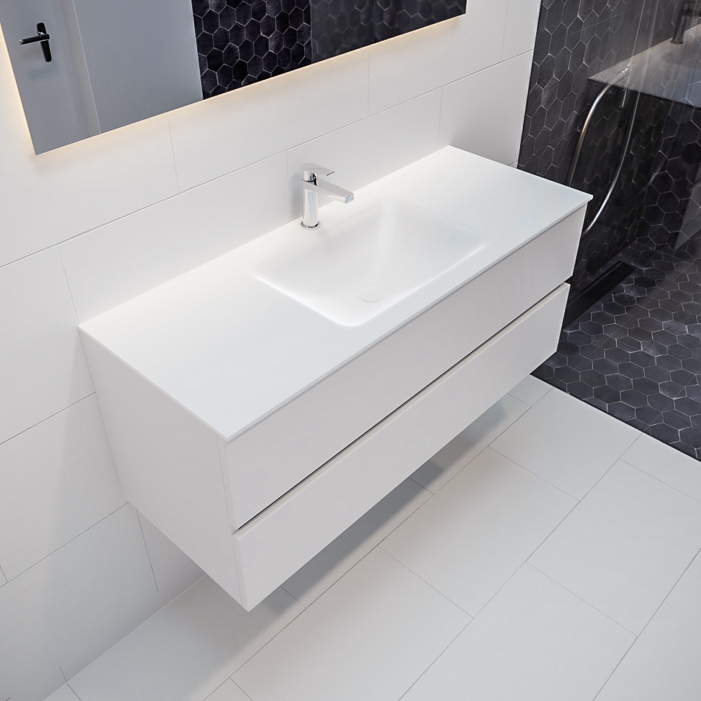 MONDIAZ VICA 120cm mueble de baño Talc 2 cajones lavabo CLOUD Centro 1 orificio con espejo LED. 1 MONDIAZ VICA 120cm mueble de baño Talc 2 cajones lavabo CLOUD Centro 1 orificio con espejo LED.