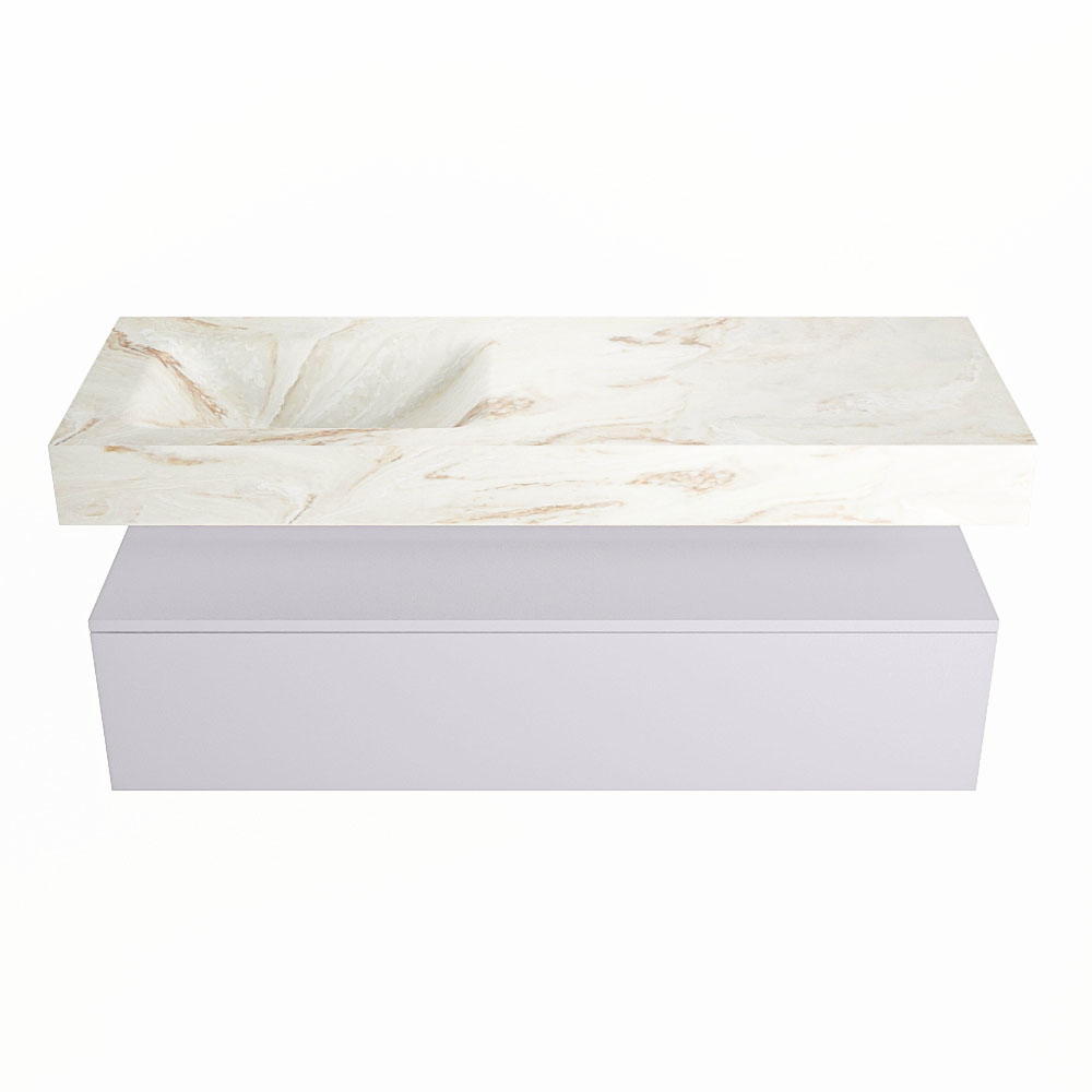 MONDIAZ ALAN-DLUX 130cm mueble de baño Cale 1 cajón. Lavabo CLOUD Izquierda sin orificios color Frappe. 4 MONDIAZ ALAN-DLUX 130cm mueble de baño Cale 1 cajón. Lavabo CLOUD Izquierda sin orificios color Frappe. - Imagen 4