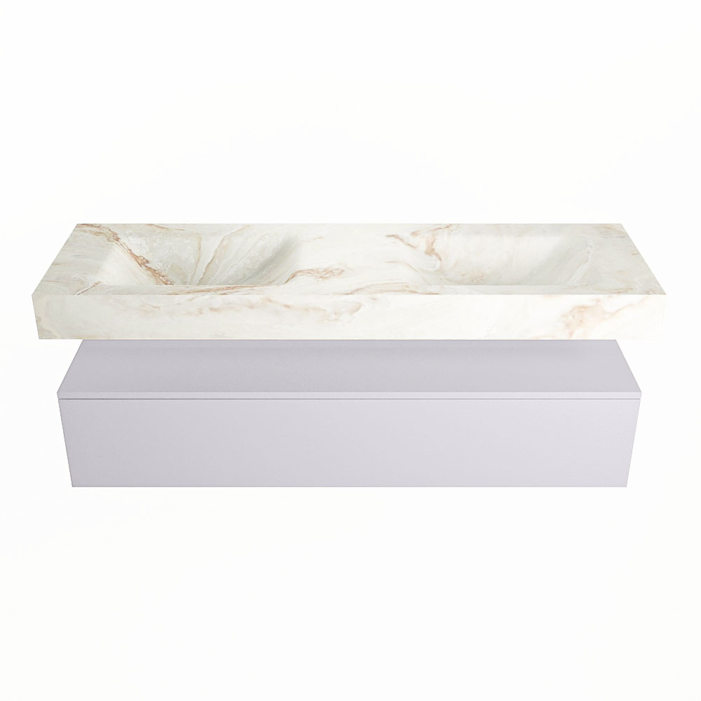 MONDIAZ ALAN-DLUX 150cm mueble de baño Cale 1 cajón. Lavabo CLOUD Doble sin orificios color Frappe. 4 MONDIAZ ALAN-DLUX 150cm mueble de baño Cale 1 cajón. Lavabo CLOUD Doble sin orificios color Frappe. - Imagen 4