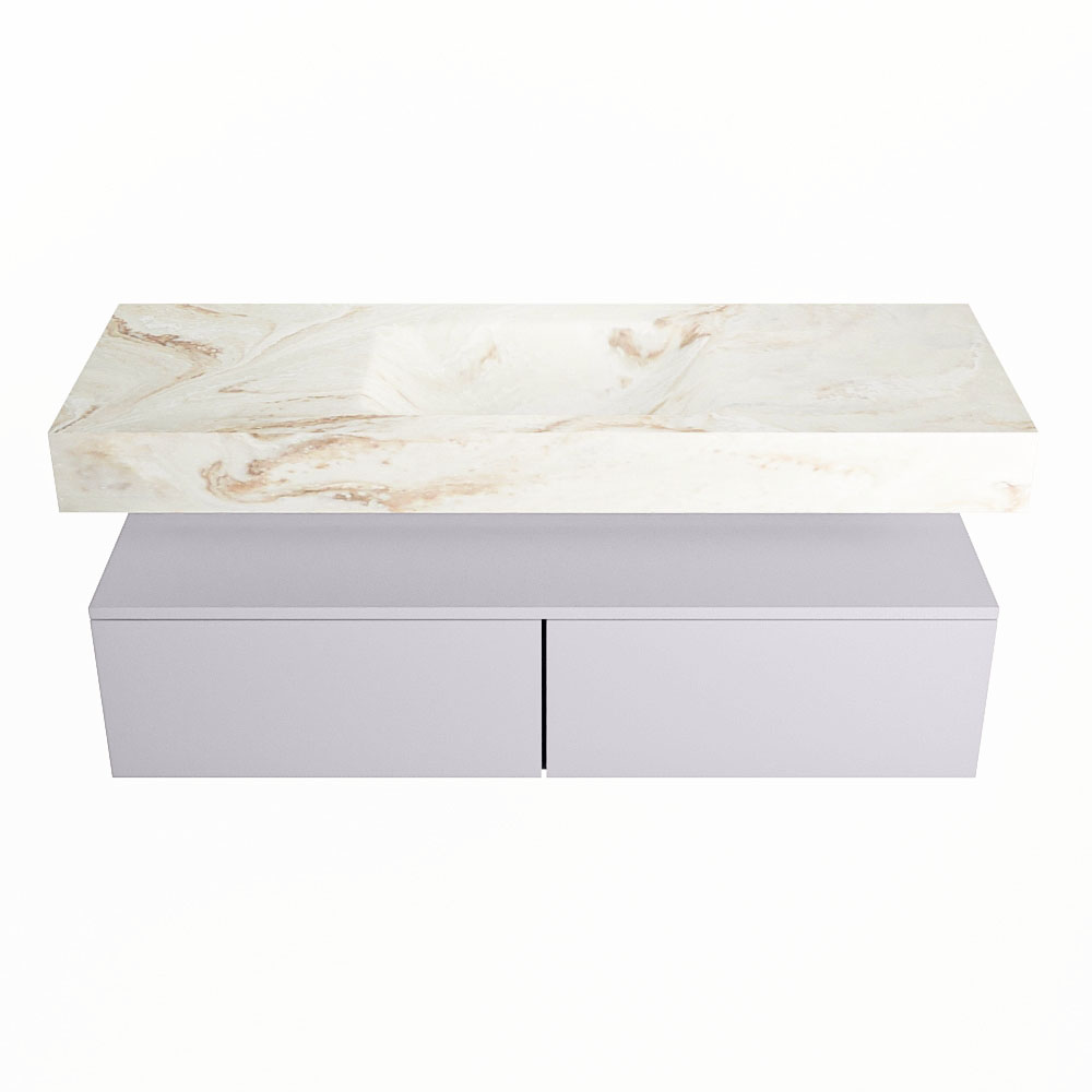 MONDIAZ ALAN-DLUX 130cm mueble de baño Cale 2 cajones. Lavabo CLOUD Centro 1 orificio color Frappe. 4 MONDIAZ ALAN-DLUX 130cm mueble de baño Cale 2 cajones. Lavabo CLOUD Centro 1 orificio color Frappe. - Imagen 4