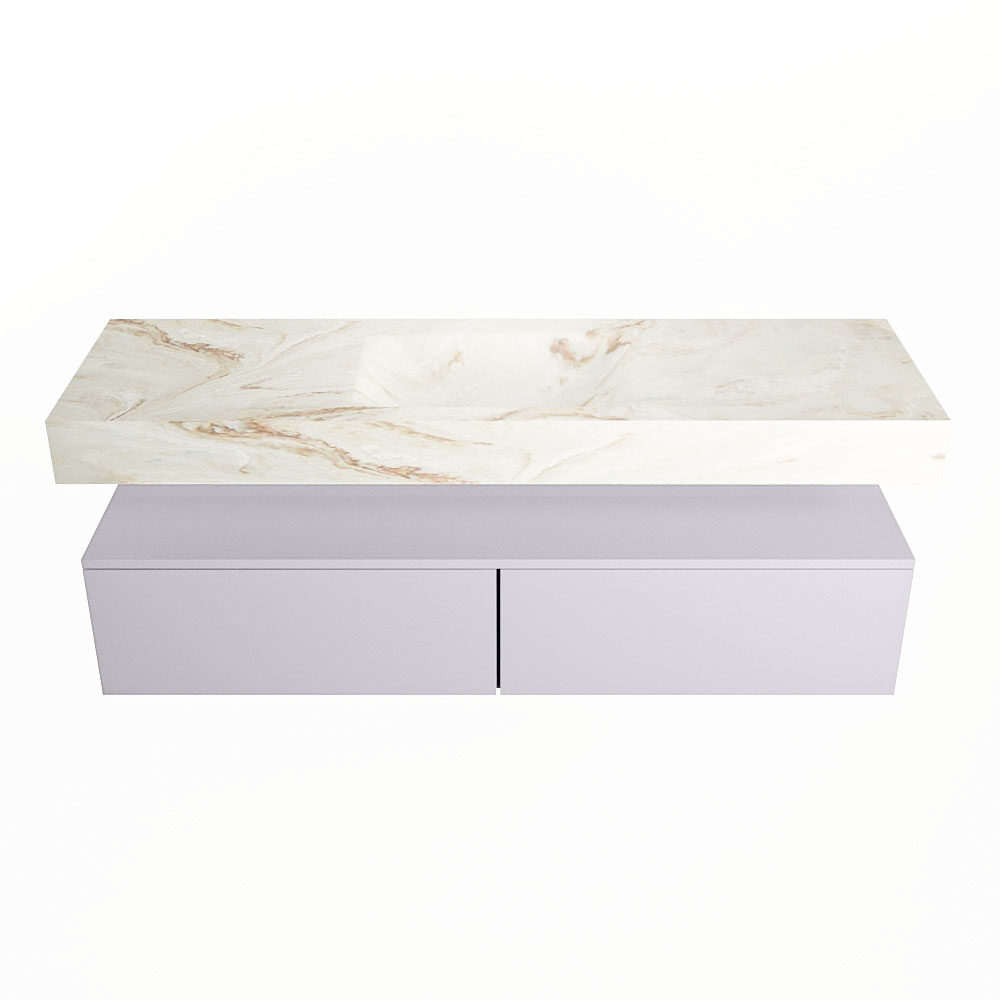 MONDIAZ ALAN-DLUX 150cm mueble de baño Cale 2 cajones. Lavabo CLOUD Centro sin orificios color Frappe. 4 MONDIAZ ALAN-DLUX 150cm mueble de baño Cale 2 cajones. Lavabo CLOUD Centro sin orificios color Frappe. - Imagen 4