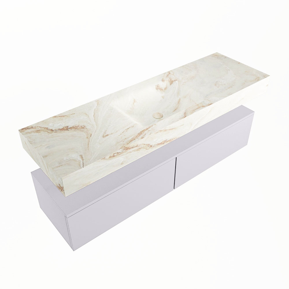 MONDIAZ ALAN-DLUX 150cm mueble de baño Cale 2 cajones. Lavabo CLOUD Centro sin orificios color Frappe. 5 MONDIAZ ALAN-DLUX 150cm mueble de baño Cale 2 cajones. Lavabo CLOUD Centro sin orificios color Frappe. - Imagen 5