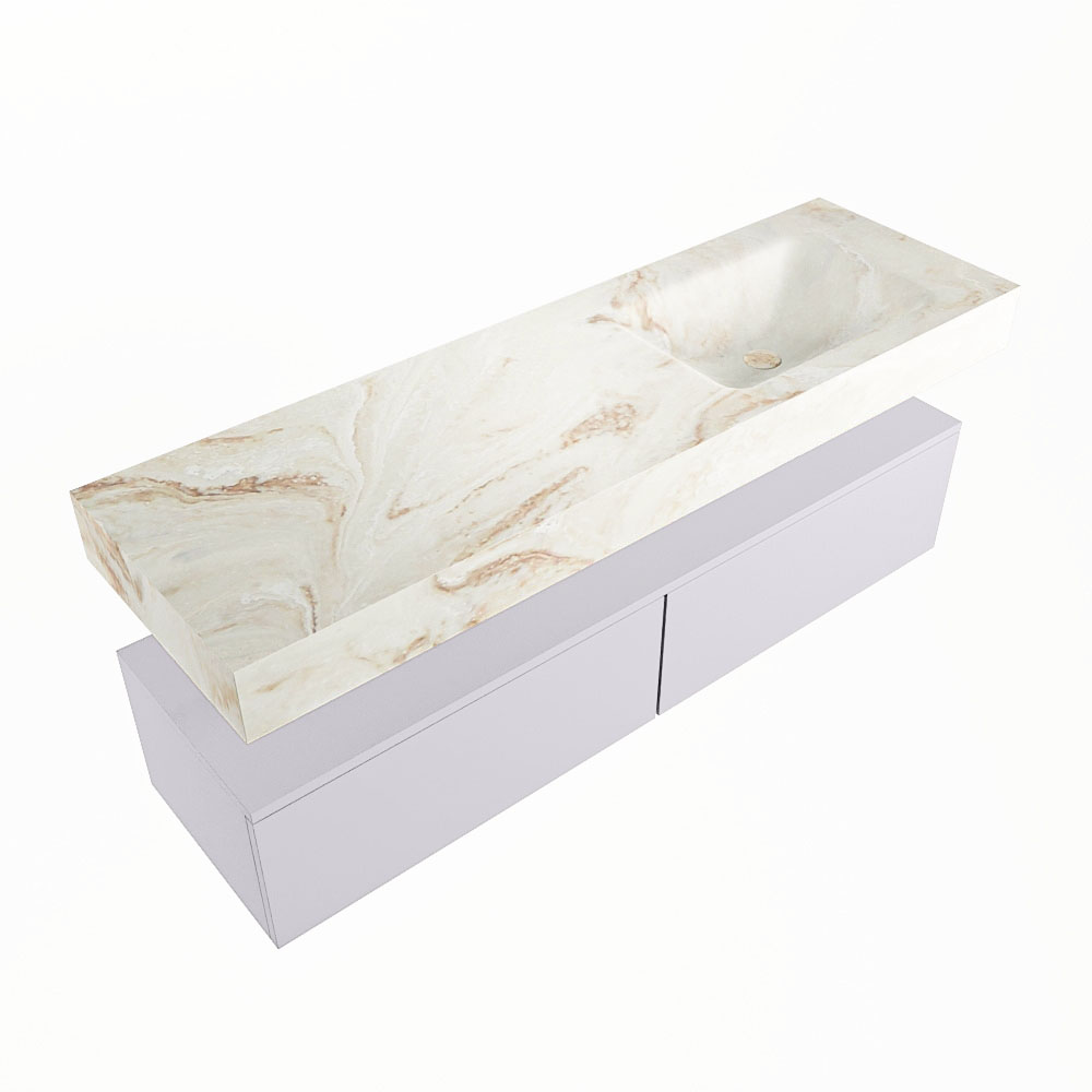 MONDIAZ ALAN-DLUX 150cm mueble de baño Cale 2 cajones. Lavabo CLOUD Derecho 1 orificio color Frappe. 5 MONDIAZ ALAN-DLUX 150cm mueble de baño Cale 2 cajones. Lavabo CLOUD Derecho 1 orificio color Frappe. - Imagen 5