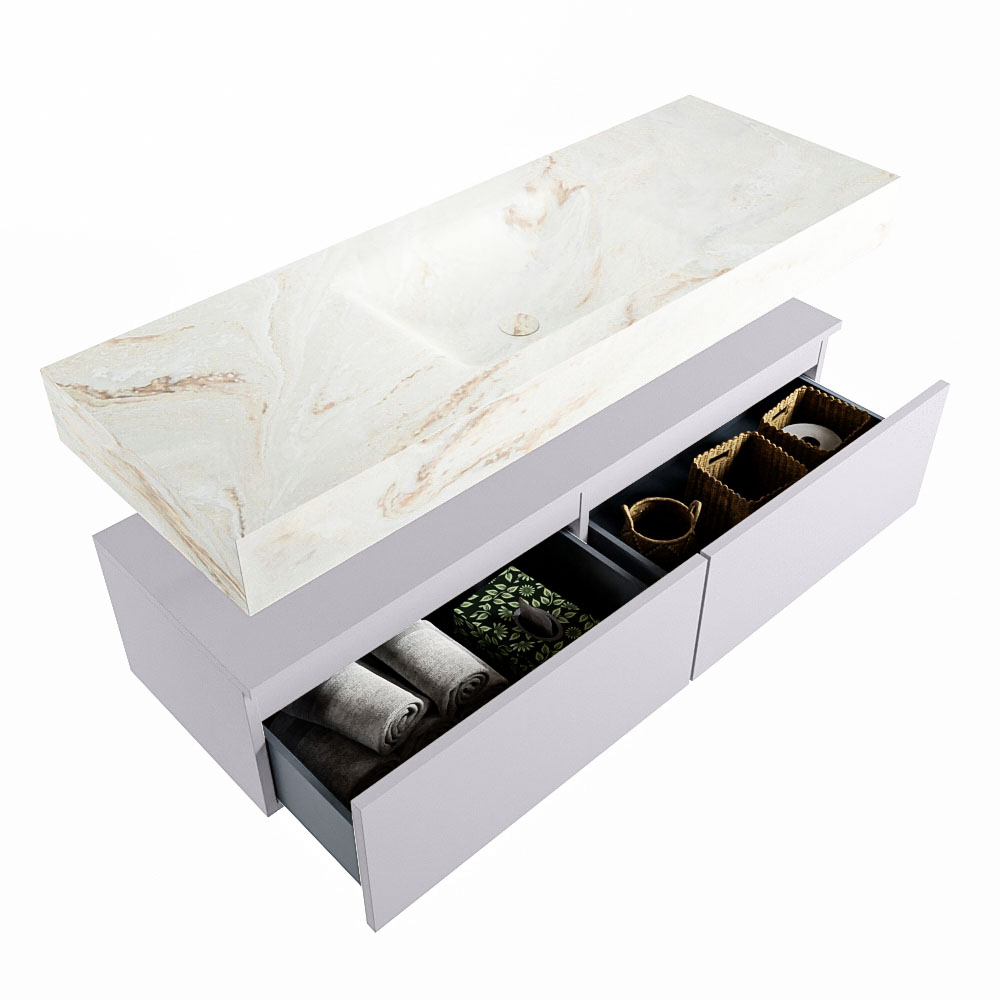 MONDIAZ ALAN-DLUX 130cm mueble de baño Cale 2 cajones. Lavabo CLOUD Centro 1 orificio color Frappe. 6 MONDIAZ ALAN-DLUX 130cm mueble de baño Cale 2 cajones. Lavabo CLOUD Centro 1 orificio color Frappe. - Imagen 6