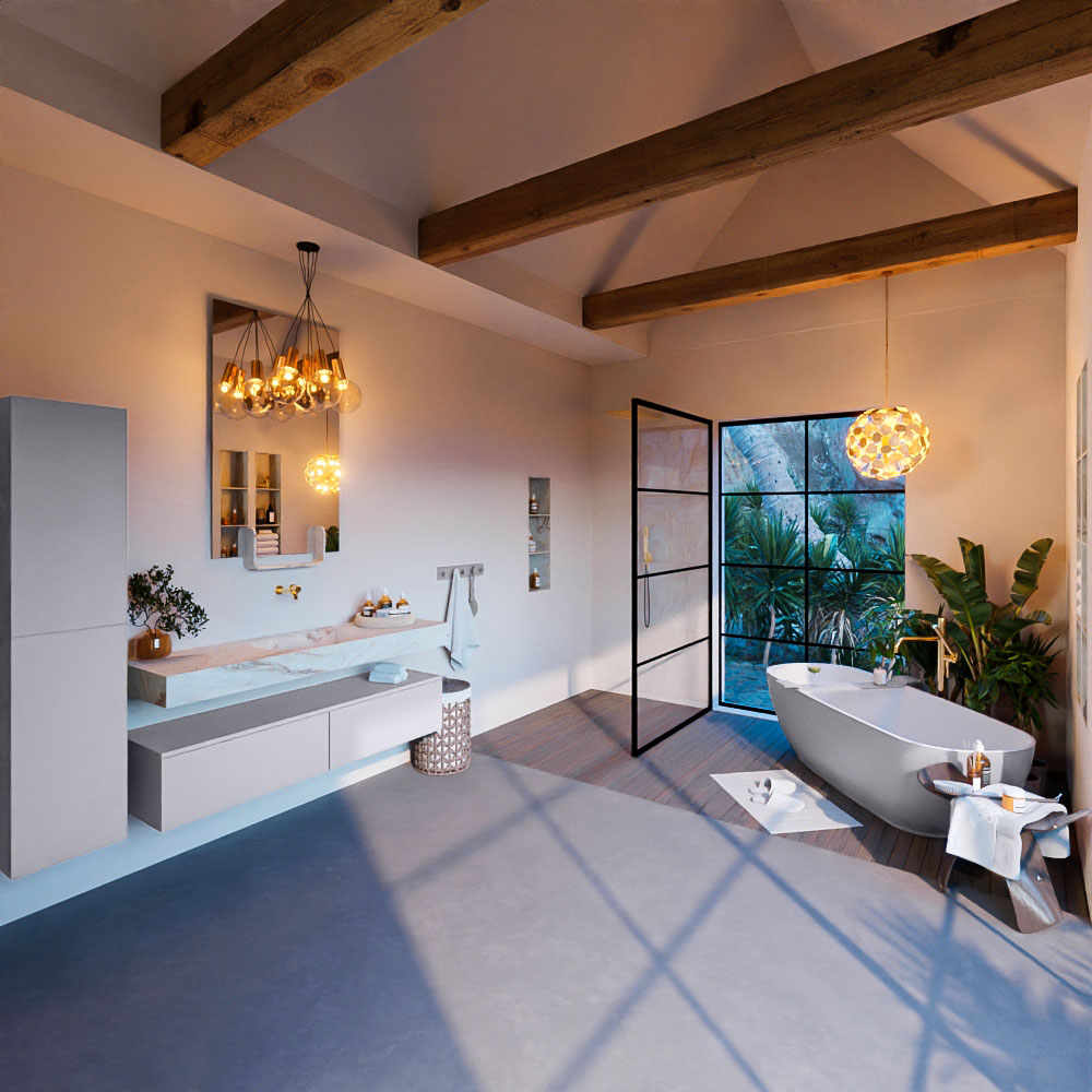 MONDIAZ ALAN-DLUX 150cm mueble de baño Cale 2 cajones. Lavabo CLOUD Centro sin orificios color Frappe. 3 MONDIAZ ALAN-DLUX 150cm mueble de baño Cale 2 cajones. Lavabo CLOUD Centro sin orificios color Frappe. - Imagen 3