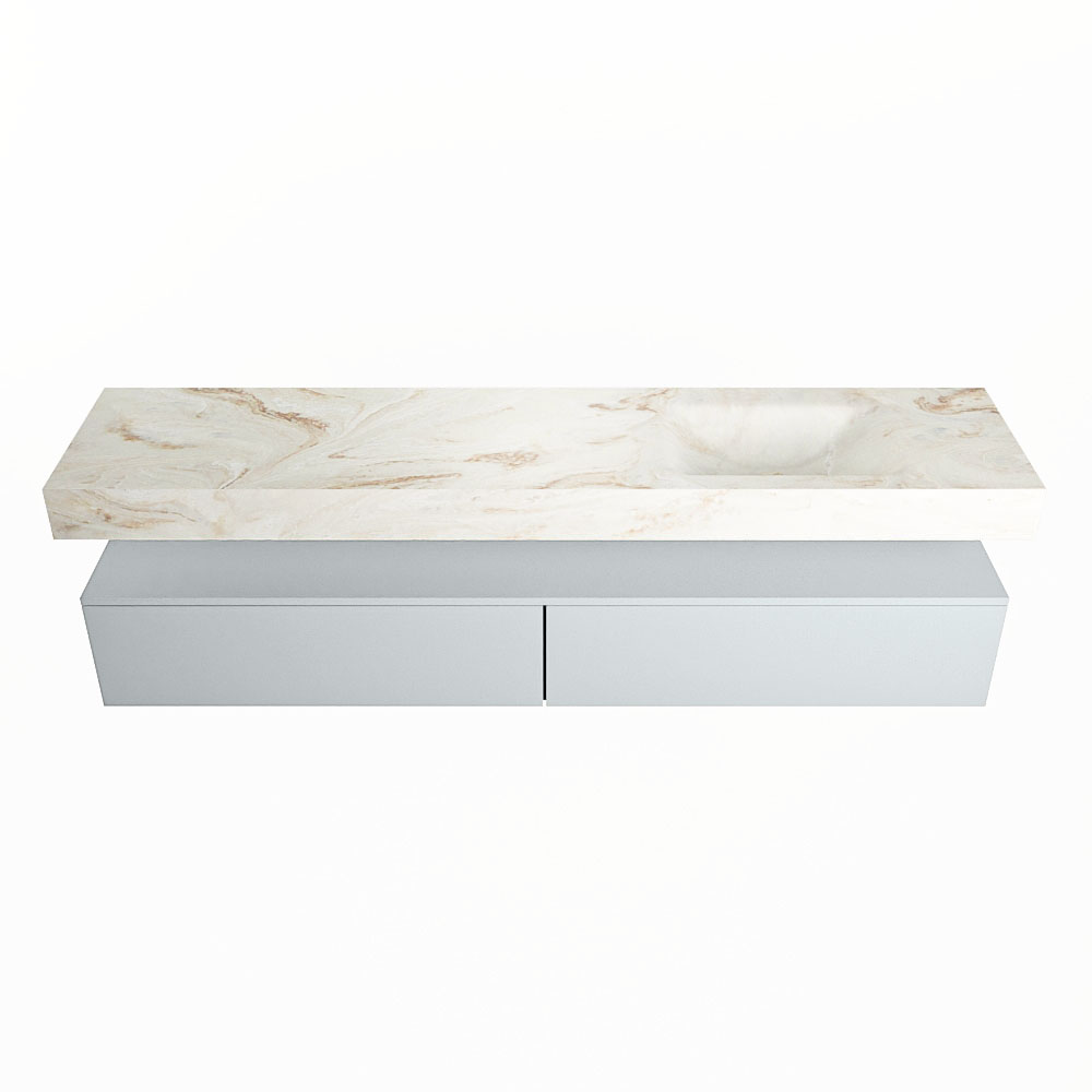 MONDIAZ ALAN-DLUX 200cm mueble de baño Clay 2 cajones. Lavabo CLOUD Derecho 1 orificio color Frappe. 4 MONDIAZ ALAN-DLUX 200cm mueble de baño Clay 2 cajones. Lavabo CLOUD Derecho 1 orificio color Frappe. - Imagen 4