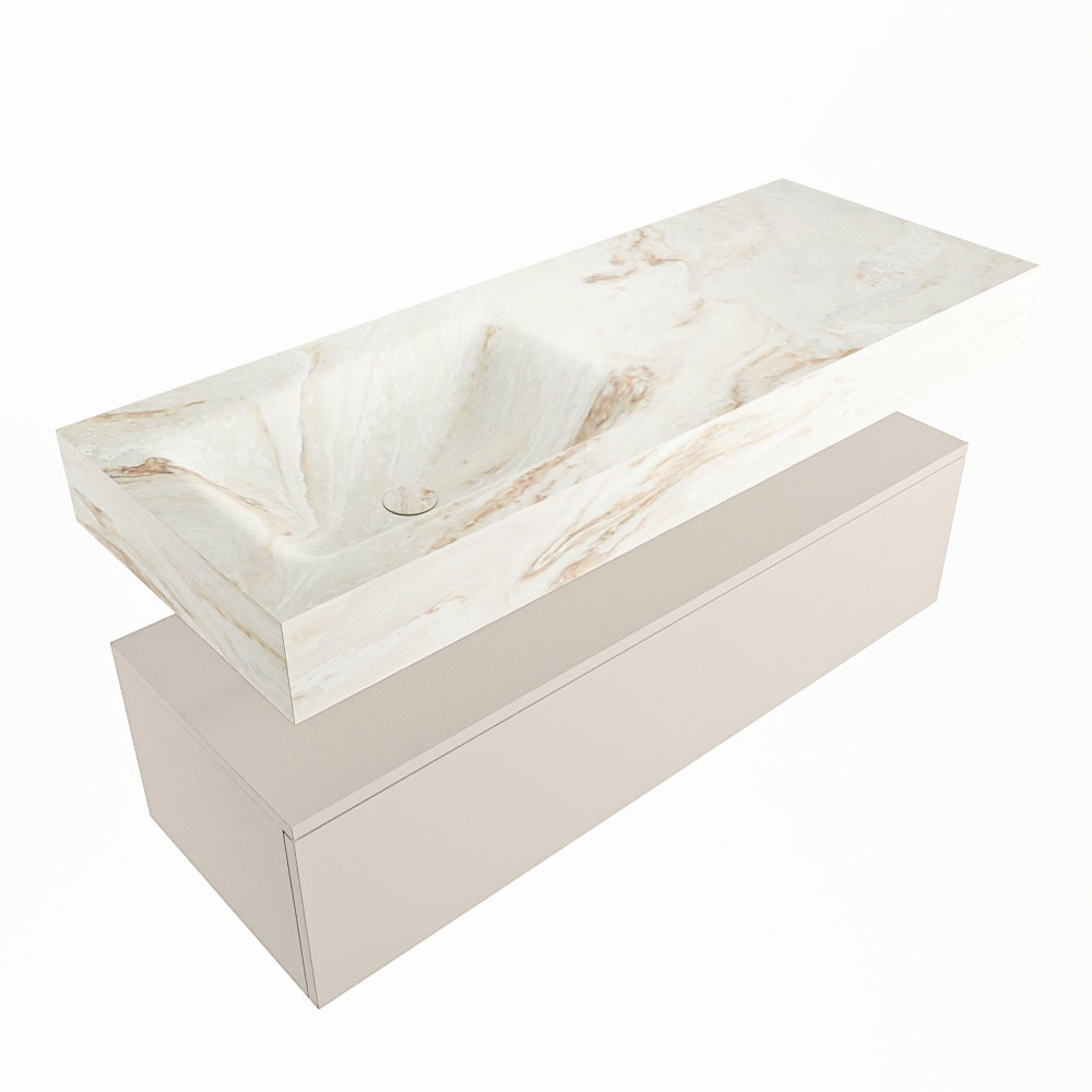 MONDIAZ ALAN-DLUX 120cm mueble de baño Linen 1 cajón. Lavabo CLOUD Izquierda sin orificios color Frappe. 5 MONDIAZ ALAN-DLUX 120cm mueble de baño Linen 1 cajón. Lavabo CLOUD Izquierda sin orificios color Frappe. - Imagen 5