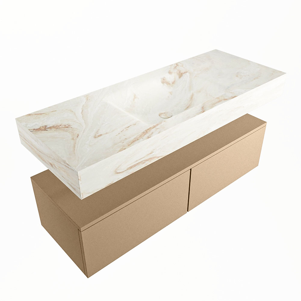 MONDIAZ ALAN-DLUX 120cm mueble de baño Oro 2 cajones. Lavabo CLOUD Centro 1 orificio color Frappe. 5 MONDIAZ ALAN-DLUX 120cm mueble de baño Oro 2 cajones. Lavabo CLOUD Centro 1 orificio color Frappe. - Imagen 5